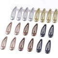 20 PCS Metal Snap Hair Clips Water Drop No Slip Barrettes for Women Bright Small Hair Clips For Thick And Thin Fine Hair,Metallic,1.97 x 0.5 In. - color: Metallic