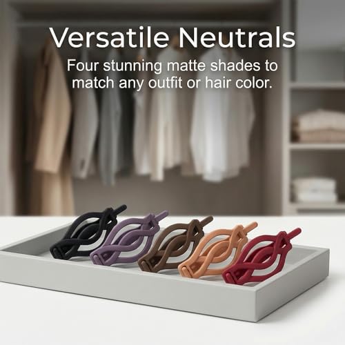 Vintage French Barrette Clips - 3 Pack Hair Accessories for Women & Girls, Non-Slip Crossover Hair Clips Suitable for Thick to Thin Hair (Mix-3PCS: H) - color: Mix-3PCS: H