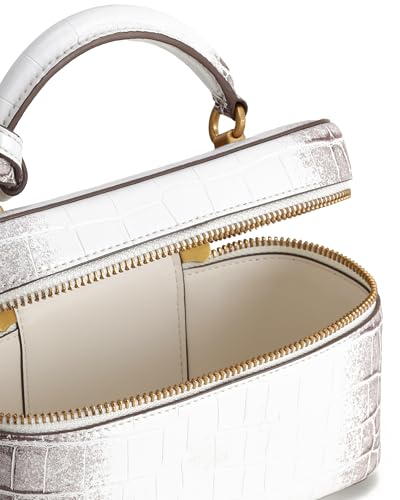 JW PEI Women's Cleo Box Shape Top Handle Bag - color: White Croc