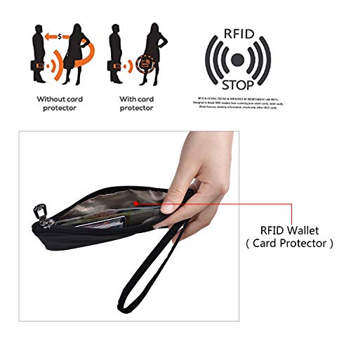 NOTAG Crossbody Bag for Women Waterproof Shoulder Bag Messenger Bag Casual Nylon Purse Handbag - color: Black-rfid-s