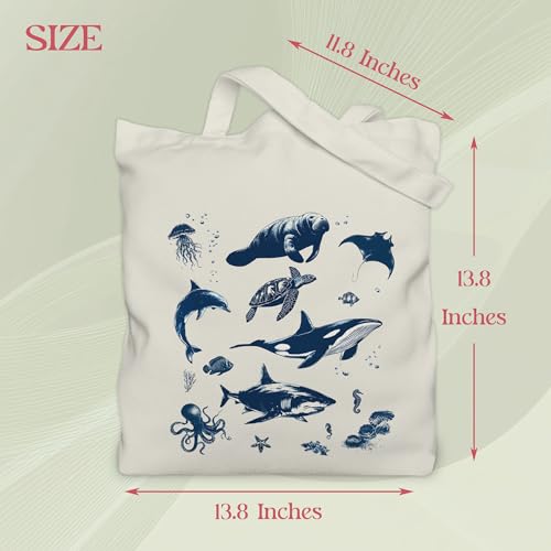 Aesthetic Tote Bag for Women | Medium Size with Inner Pocket | Stylish & Practical - color: Aqua