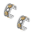 Cuff Earrings 925 Sterling Silver Ear Cuff Earrings Non-Piercing Fake Helix Cartilage Cuff Earrings Various Styles Ear Cuffs Fine Jewelry for Women - color: 5#daisy ear cuff