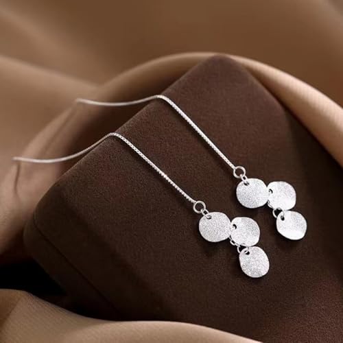 Gold Dangling Earrings for Women，Cuff earrings Chain Hoop Helix Hook Earrings for Women Unique Huggie earrings Trendy Stud ear chain 2025 Jewelry Gifts - color: ED-1475