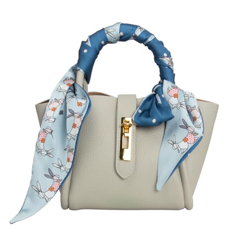 RIIQIICHY Hair Scarf for Women Like Silk Scarves Headband Neck Scarfs Twilly Purse Accessories - color: C006