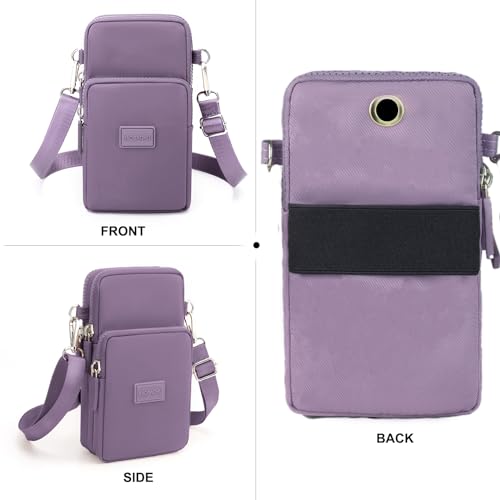 JANKS Small Crossbody Bags for Women Mini Cell Phone Purses Handbag Shoulder Bag - color: E-purple