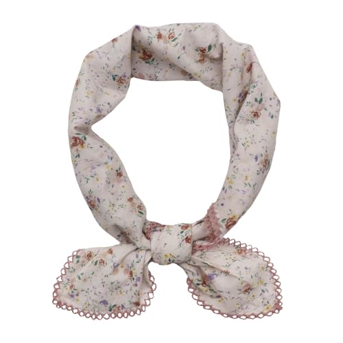 Large Cotton Bandanas for Women, 27 x 27 inch Hair Neck Scarf, Headband Square Scarf - color: Pink-little Colorful