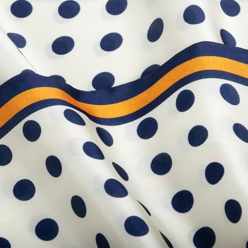 RIIQIICHY Hair Scarf for Women Like Silk Scarves Headband Neck Scarfs Twilly Purse Accessories - color: C016
