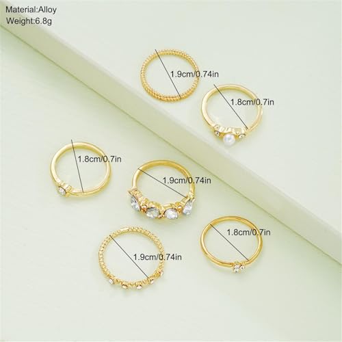 Knuckle Rings Set for Women,Simple Dainty Stackable Finger Ring Pack Minimalist Cute Butterfly Moon Heart Rings Boho Statement Jewelry Size Mixed - style: Style-E