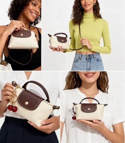 Dreubea Womens Chic Mini Bag Convertible Crossbody & Top-Handle Handbag for Everyday Elegance - color: Light Purple