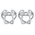 ChicSilver 925 Sterling Silver Ear Cuffs Non-Piercing Cartilage Earrings: Various Styles, Conch Cuffs (with Gift Box) - style: K: Star Cuff