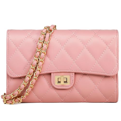 Small Cross Body Purses Sling Crossbody Bags for Women, Shoulder Bag Tote Purse Cross Body Bag Phone Bags - color: F Pink