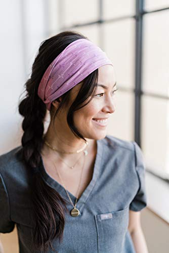 Maven Thread Wide Workout Headbands for Women – Non-Slip Sweatbands for Gym, Running & Yoga - color: Nightingale
