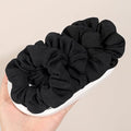Ivyu Hair Scrunchies for Women - Hair Ties No Damage Both for Thick Hair or Thin Hair Curl Hair No Crease Black Scrunchies Ponytail Holder No Hurt Your Hair - color: Black