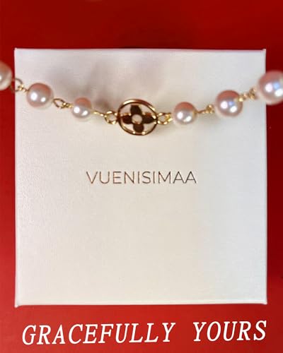Long Pearl Necklace for Women, 8mm Simulated Pearl Strand Necklace, Layered Multi Strand Gold Beaded Necklace, 58" No Clasp Wrap Necklace Vintage Costume Jewelry Gift - style: 01-Long pearl necklace-Grey