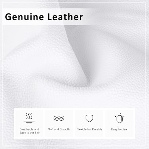 befen Genuine Leather Crossbody Hobo Purse for Women Soft Lightweight Leather Handbags with 2 Removable Straps - color: Y-white