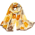 WZX Boho Scarf for Women, 70"x35" Large Lightweight Shawl Wrap for Travel, Sun Protection, Office & All-Season Wear - color: 009