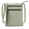 DELUXITY Crossbody Purse Bag Shoulder Bag Multi Pocket Zipper Purse - color: Mint