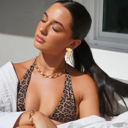 Gold/Silver Shell Dangle Earrings for Women Seashell Drop Dangle Earrings Ocean Beach Earrings Summer Jewelry - color: A