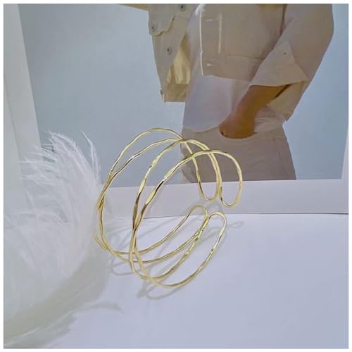 Choistily Arm Cuff Bracelet Gold Cuff Bracelet Silver Cuff Bracelet Arm Cuff Upper Arm Cuff Bracelet Jewelry Gift for Women - color: gold