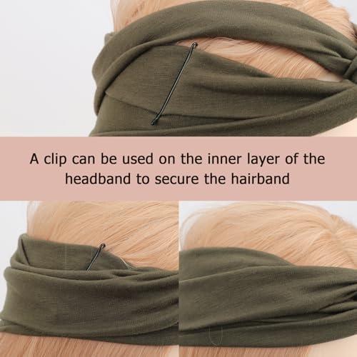 DRESHOW 8 Pack Headbands for Women Yoga Knotted Headbands Elastic Criss Cross Hair Accessories Sports Head Wrap Non Slip - color: 8 Pcs Cross Knotted A
