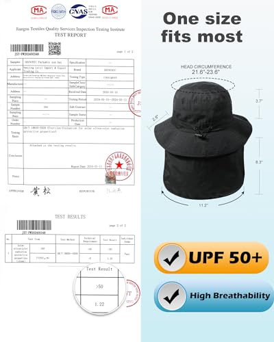 Water-Resistant Sun UPF 50+ Bucket Hat Protection Packable Brimmed Boonie for Women Men Summer Lightweight Hiking Outdoor Cap - color: Grey2