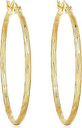Hoop Earring for Women, Large Earrings, Radiant Earrings for Women, Eye-catching Thin Earring large hoops (gold)