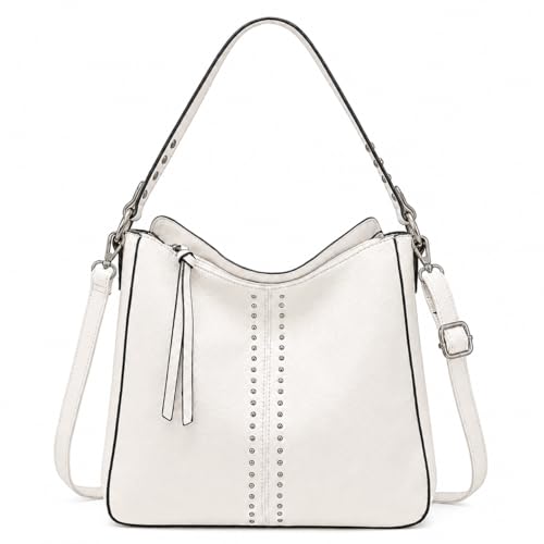 Montana West Hobo Bag for Women Crossbody Purse and Handbags Ladies Chic Shoulder Bags - color: Beige