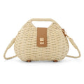 Fecialy Straw Crossbody Bag for Women Handwoven Summer Beach Clutch Purses Boho Top Handle Shoulder Bags - color: Beige
