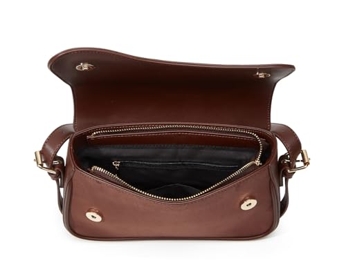 Women's Shoulder Bag Suede Handbag Underarm Purse Tote Bag Brown Suede Purse Y2K Crossbody Bag with Removable Strap - color: Brown