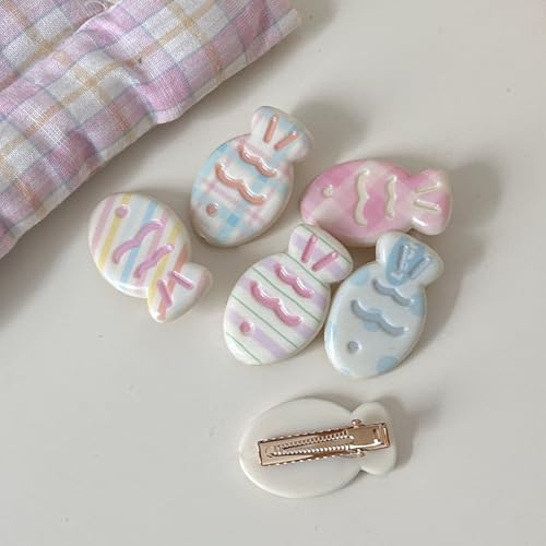 6 Pcs Small Fish Hair Clip, Colorful Fish Design, Cute & Fun Mini Hair Accessories for Women Girls (Color clip)