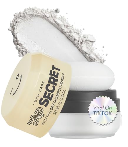 I DEW CARE Tap Secret Dry Shampoo Powder with Biotin - Tap Secret Original | Strengthening & Volumizing, Refillable, Travel size, Non-aerosol, Brunette, Korean Ginseng, Stocking Stuffers, 0.24 Oz - color: 01 Original, size: 0.24 Ounce (Pack of 1)