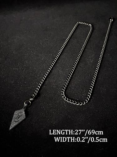 18K Gold Plated Knight's Shield Slip Chain for Women - color: Black, size: 27''
