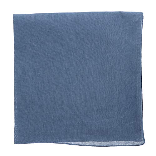 Motique Accessories Solid Color Bandana - Set of 4 - color: Black Grey Purple Blue