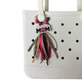 Baseball Softball Soccer Football Volleyball Sports Mom Charms for Bogg Bag Accessories Tassel Backpack Gifts - style: Wrestling Mom