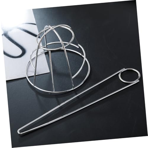 Metal Hair Bun Cage Fork Stick Silver Hollow Hairpin Hair Holder for Women