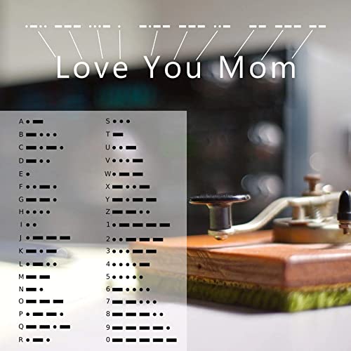 KGBNCIE Inspirational Gifts for Women, Morse Code Funny Gifts Bracelets for Women, S925 Sterling Silver Morse Code Bracelets Friend Gifts - style: 11 Love You Mom