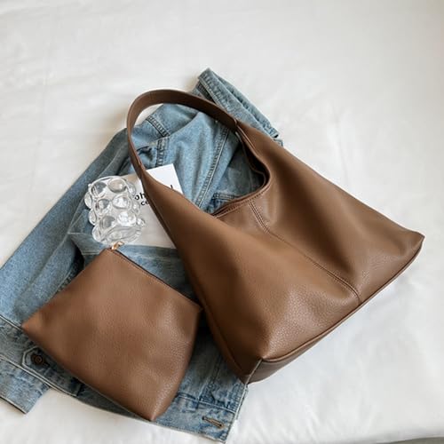 Straw Hobo Bag for Women 2026 Boho Woven Beach Purse Large Summer Straw Tote with Lining Black Raffia Shoulder Bag | straw material - color: Pu-khaki