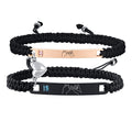 MEALGUET Personalized Couple Bracelet Customized Couple Bracelets Set Mutual Attraction Custom Name Relationship Bracelet Personalized Gift for Men Women - style: pinky promise-heart magnetic
