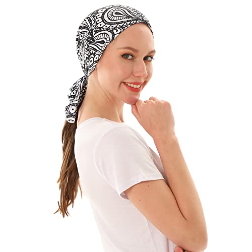 KAKU NANU Women Turban Chemo Beanies Pre Tied Caps Baggy Slouchy Headwear Sleep Scarf - color: Fashion