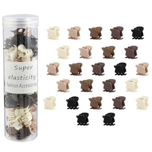 50Pcs Small Matte Hair Claw Clips, Mini Clips for Girls Women - Cute Tiny Claws for Thin Hair, Strong Grip, Neutral Color for Birthday, Christmas, Party Gifts - color: Style5:50Pcs