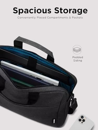 Lenovo Laptop Bag T210, Messenger Shoulder Bag for Laptop or Tablet, Sleek, Durable & Water-Repellent Fabric - size: 17 inch