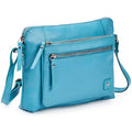 Leather Crossbody Bags for Women Small Soft Genuine Pebbled Sling Shoulder Handbag Crossover Purse with Full Adjustable Strap (Air Blue Nappa) - color: Air Blue Nappa