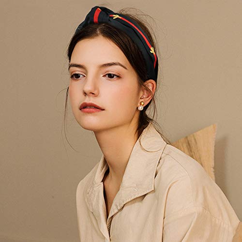 NODG 4 Pieces Knotted Headbands Turban for Women Wide Boho Diademas Para Mujer Womens Hair Knot Gift