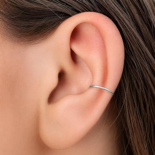 Fake Conch Hoops 20G Gold and Silver + Hammered and Plain