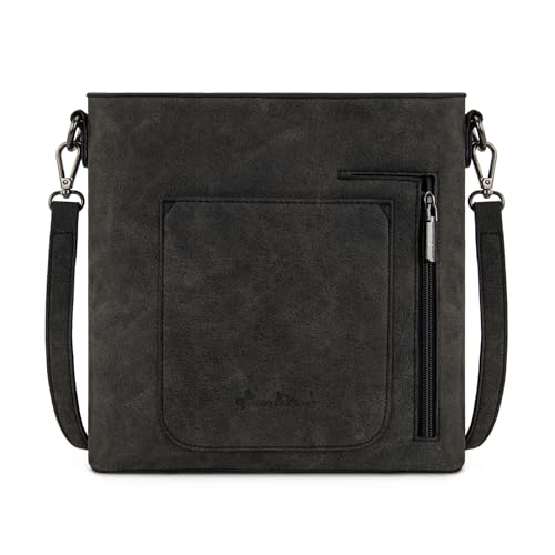 Montana West Western Crossbody Bag Purse for Women - color: Black