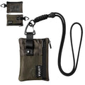VULKIT Small Minimalist Wallet for Women and Men RFID Blocking, Zipper Coin Pouch with ID Window and Keychain, Water Resistant Travel Lanyard Wallet Camouflage - color: Camouflage