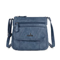 Angelkiss Small Womens Crossbody Bag Leather Shoulder Purse for Women Hobo Bag with Adjustable Shoulder Strap - color: 1-blue