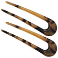 2 Pcs U Shaped Hair Pins, Plastic Hair Fork Stick For Women, Simple Design