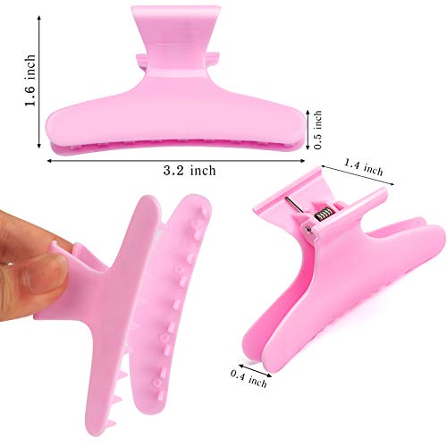 Ondder Hair Clips - Butterfly Clamps Claws for Salon Pro Cutting, Coloring, and Styling - Hair Accessories for Women - color: Yellow + Purple + Blue + Pink