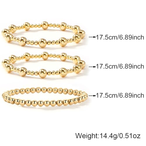 Gold Beaded Cross Bracelet for Women, 14K Plated Adjustable Stackable Dainty Bracelets, Non Tarnish Fashion Jewelry Set Gifts for Women Birthday Friendship - color: Colors-13